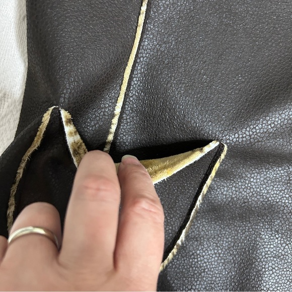 Robert kitchen Jacket women’s size medium brown hippie boho plaid Fall - Picture 7 of 10